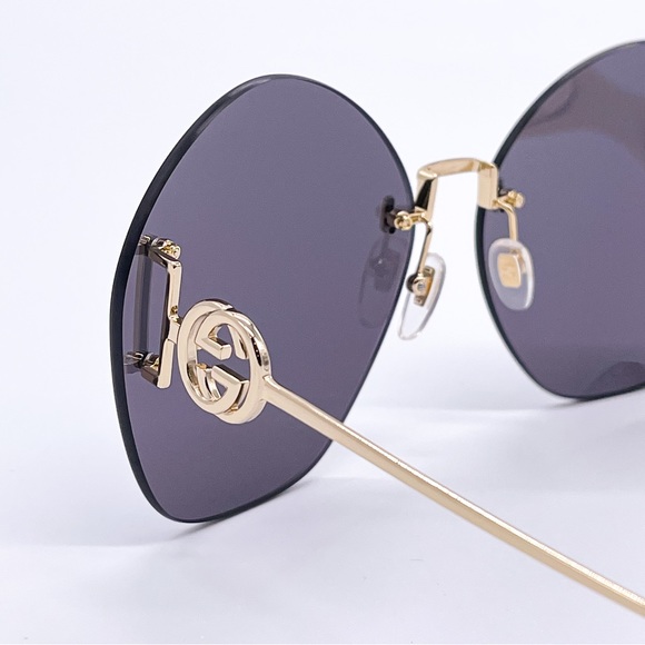 NEW GUCCI GG1203S 002 ROUND WOMEN SUNGLASSES GUCCI GG1203S - Picture 7 of 14